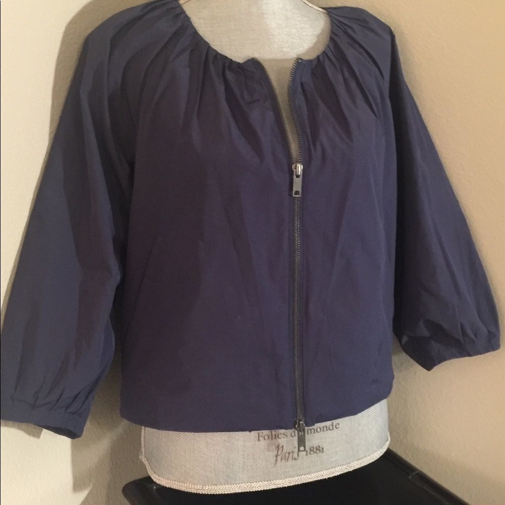DKNY Navy Crop Jacket. Size S